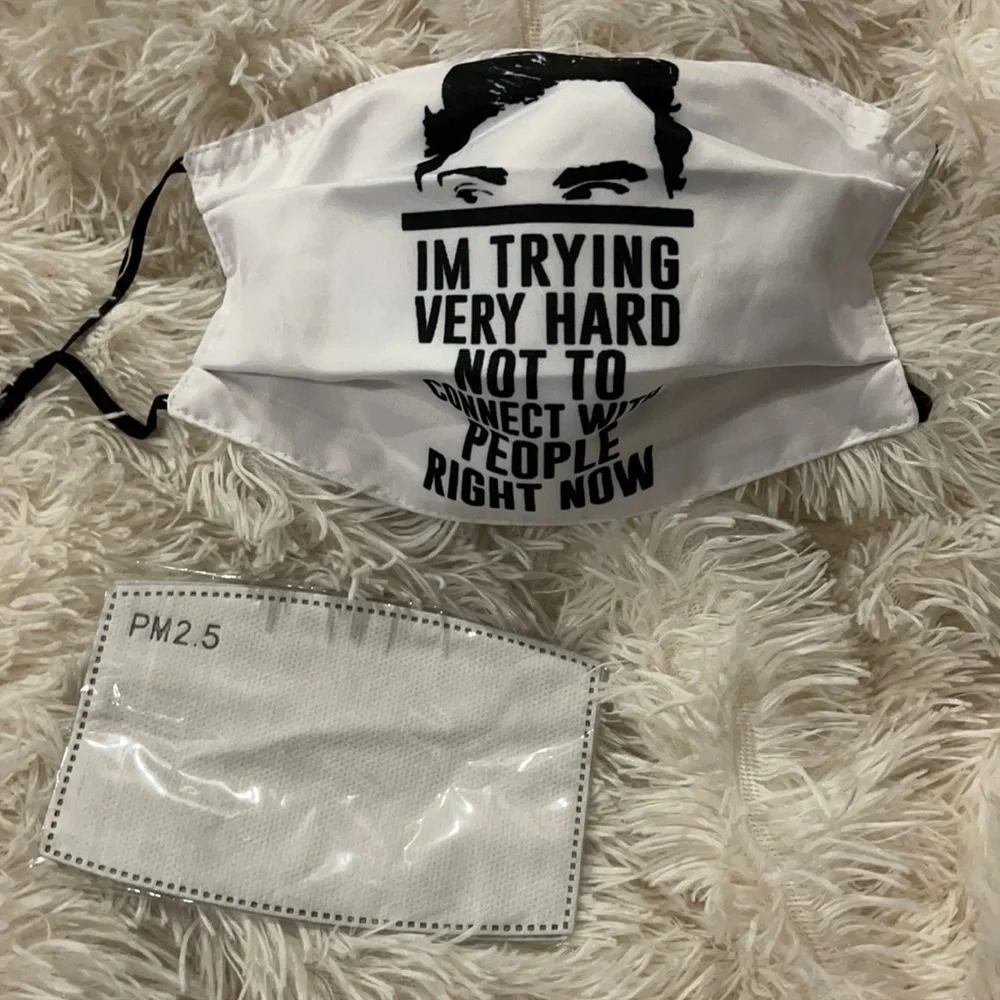 New I’m Trying Hard Not to Connect face mask